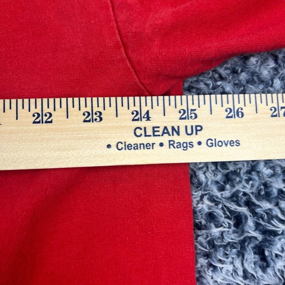 Vintage Nike Shirt Mens Extra Large XL Red Crew Neck Swoosh USA Made Casual - Picture 9 of 10